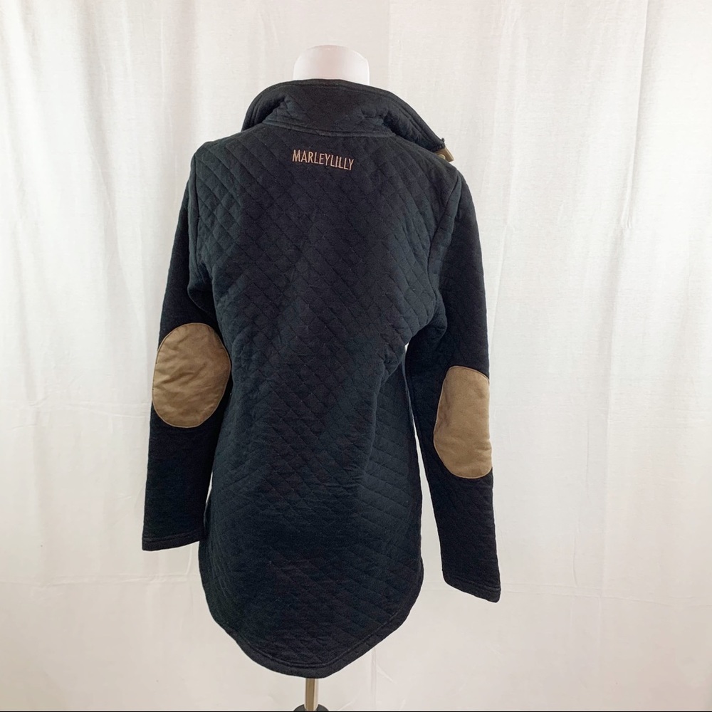 Marley Lilly monogram MLS quilted tunic sweatshirt NWT - Picture 8 of 15